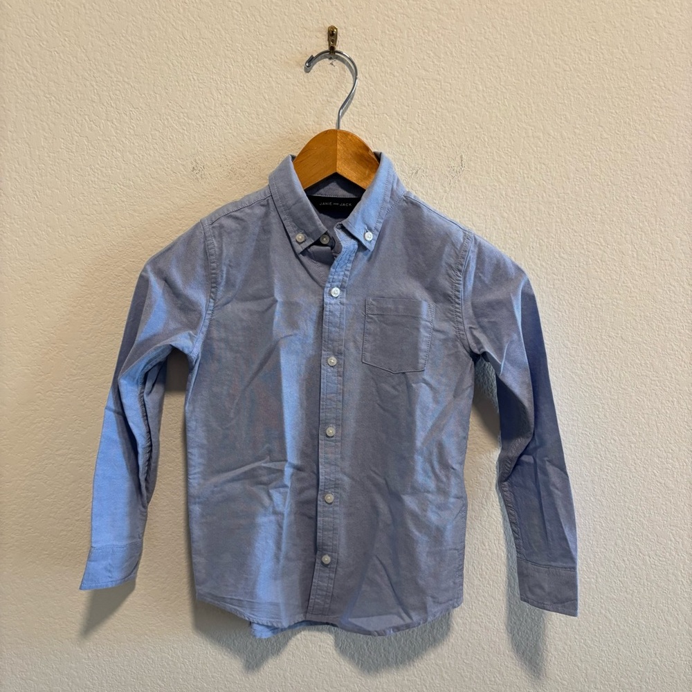 Janie and Jack Boys Oxford Light Blue Button-Down Shirt